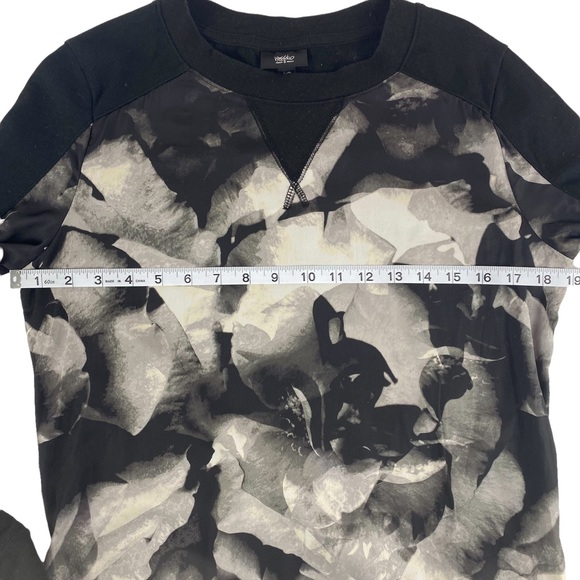Mossimo Abstract Floral Crewneck Long Sleeve Top Size S - Picture 7 of 9